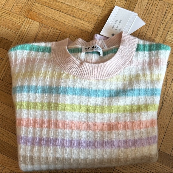 27 MILES MALIBU Sofia Striped Cashmere Sweater - Picture 11 of 13